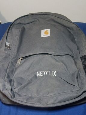Carhartt Gray Backpack with Netflix Embroidery